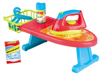 Productafbeelding van Bügeleisen speelgoed, strijkplank set - 9-delig - voor rollenspel