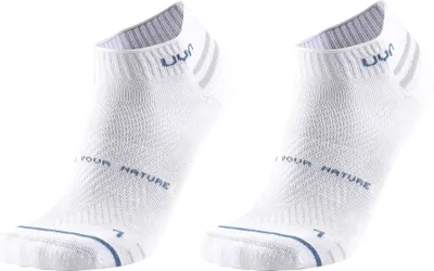 Produktbild von UYN Uni Sneakersocken, 2er Pack - Everyday Low Cut Socks, Logo, einfarbig Weiß 35-38