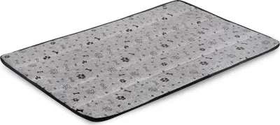 Image de Tapis pour lit de chien 50x70 cm imperméable os noir
