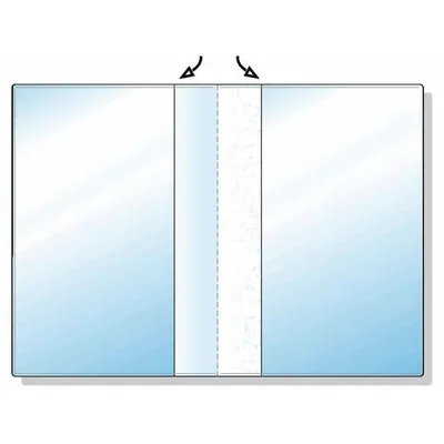 Produktbild von Rexel Ausweishülle A6 doppelt (25), Transparent, 115 mm, 160 mm, 30 mm