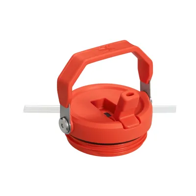 Produktbild von Stanley Iceflow Isolierbecher, Pflaume, 0.89 L, mit zusammenklappbarem Strohhalm, doppelwandige Isolierung, hält 2 Tage kalt (mit Eis), passt in Becherhalter, aus recycelten Fischernetzen, Ø 10.4 cm, H 24.8 cm, 600 g
