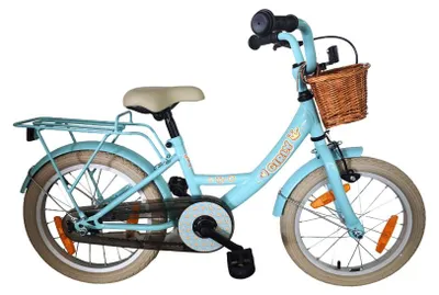 Obrázok produktu pre Detský bicykel Bikefun Girly 16 palcov – s košíkom a brzdovým nábojom – modrý