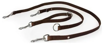 Produktbild von Das Lederband Universal Hundeleine Weinheim Mocca, Maße: 235 cm / 22 mm