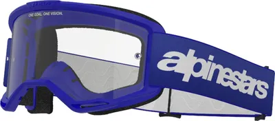 Produktbild von Alpinestars Vision 3 Wordmark Motocross Brille, blau, Einheitsgröße