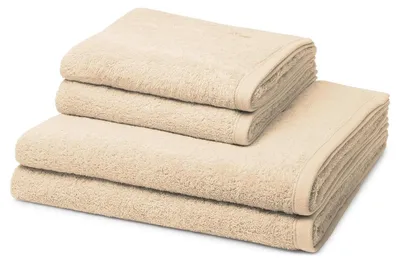 Produktbild von Ross Vita 2 X Handtuch 2 X Duschtuch im Set Weiches Material mit hohem Flächengewicht, Modische Farben für frische Akzente, Elegante Bordüre und Logo-Stickerei