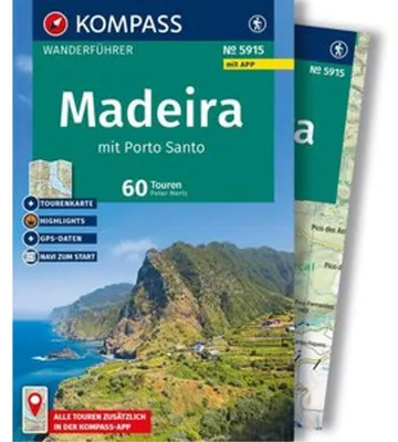 Image de KOMPASS Wanderführer Madeira mit Porto Santo, 60 Touren mit Extra-Tourenkarte
