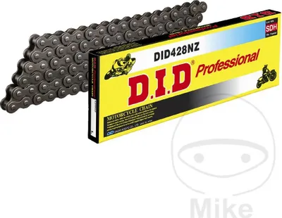 Immagine prodotto di Catena DID NZ aperta 142 maglie 428 grigia con clip chiusura