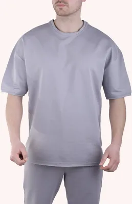 Produktbild von Herren T-Shirt Oversize Sommer Shirt Megaman Long-Tee Basic Shirt Premium TS5011 2XL Grau