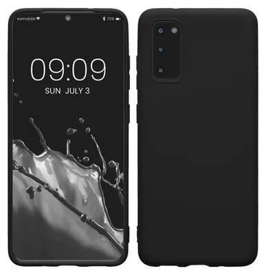 Produktbild von kwmobile Handyhülle für Samsung Galaxy S20 Hülle - TPU Case - Kabelloses Laden - Schutzhülle Cover in Schwarz matt