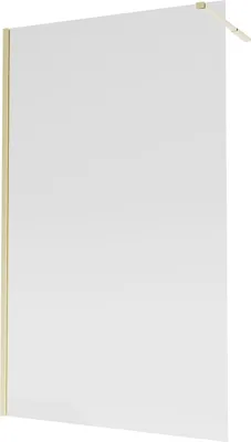 A product shot of a shower wall with a gold frame.
