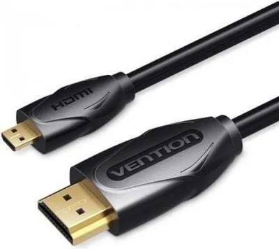 Zdjęcie produktu dla Kabel Vention Micro HDMI 2M czarny