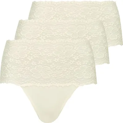 Produktbild von Nina von C. 3er Pack Millefleurs Taillen Slip Im Spitzen-Design, Perfekte Passform, Angenehm auf der Haut