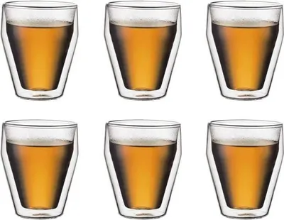 Produktbild von Thermo Glas Set, BODUM Titlis, Doppelwandig, 6 Stück, 0.25 l, Transparent, Borosilikatglas
