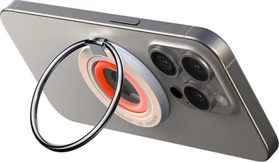 Productafbeelding van JOYROOM JR-ZS383, Magnetische ring, Oranje, ABS (acrylonitril-butadieen-styreen), Polycarbonaat (PC), Zink, Siliconen, Geschikt voor: Apple, Modellen: IP12/13/14/15, Aantal: 1 stuk