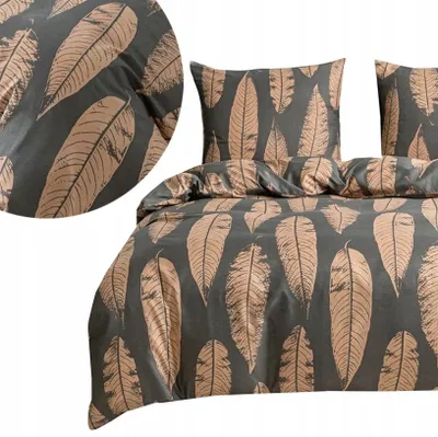 Produktbild von Piruu Baumwollsatin Bettwäsche Set 200x220cm Boho-Muster