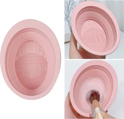 Produktbild von Technique PRO Faltbare Silikon Makeup Pinselreiniger Schüssel - Nude Rose