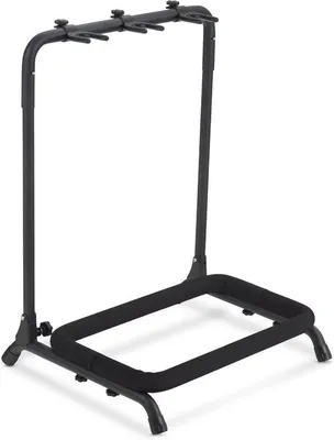 Produktbild von Famanu Gitarrenständer - Zusammenklappbar und Verstellbar - Für 3 Gitarren - Schwarz