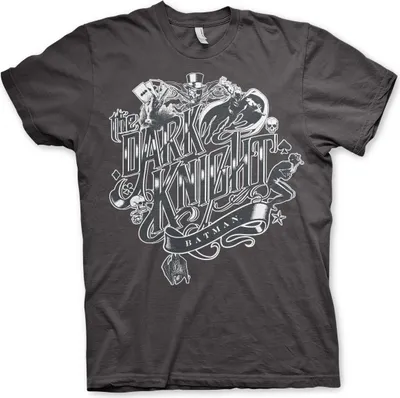 Produktbild von Inked Dark Knight T-Shirt - Medium - Dark-Grey