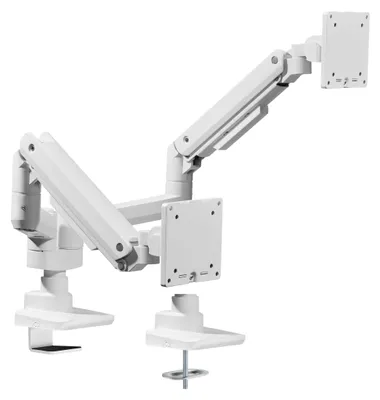 Produktbild von Equip Tischhalterung 17"-35"/2TFT 360° Gasfeder 20Kg weiß retail