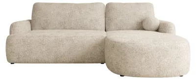 Produktbild von MIRJAN24 Ecksofa Loridu, Wohnzimmmer L-Form mit Schlaffunktion und Bettkasten (Farbe: Fredo 15, Seite: Rechts)