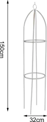 Image de Support à fleurs en fer pour plantes grimpantes, support de jardinage en extérieur DIY