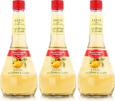 Produktbild von Mautner Essig mit Zitrone & Limette 0,5L - Essig aus Österreich (3er Pack)