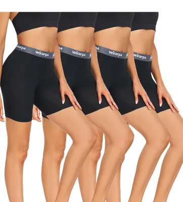 Imagen del producto de Omgoods - Calzoncillos tipo bóxer para mujer, confeccionados en modal, pack de 4