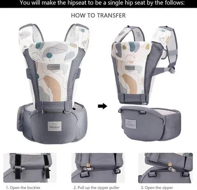 Immagine prodotto di Sacco nanna ergonomico con struttura in rete 3D traspirante - per neonati da 0 a 36 mesi, sicuro e confortevole.