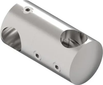Immagine prodotto di Supporto a doppia traversa Ringhiera continua in acciaio inox da 12,0 mm Portacanna di riempimento per ringhiera V2A