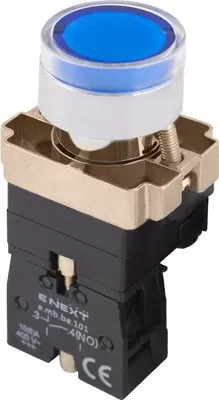 Produktbild von Befehlsgerät M22 Blaue Drucktaste beleuchtet 1 Schließer