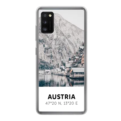 Produktbild von MuchoWow® Handyhülle Schutzhülle Hülle für Samsung Galaxy A41 Österreich - Wasser - Berge - Alpen Silikon Softcase Handy Hülle - Mobiltelefon