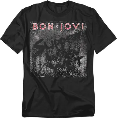 Produktbild von Bon Jovi - "Slippery When Wet" T-Shirt für Herren/Damen Uni TV20689 (XL) (Schwarz)