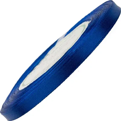 Zdjęcie produktu dla Wstążka satynowa ciemna niebieska 6mm - 32mb