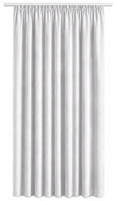 Produktbild von Vorhang Weiß Kräuselband 140x245 cm Samt weich blickdicht Gardine