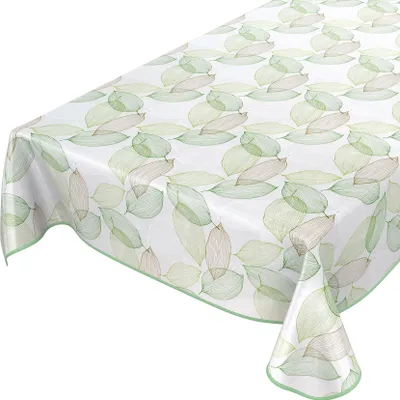Produktbild von Tischdecke Wachstuch Blumen Grau Robust Wasserabweisend Breite 140 cm Länge 100 cm