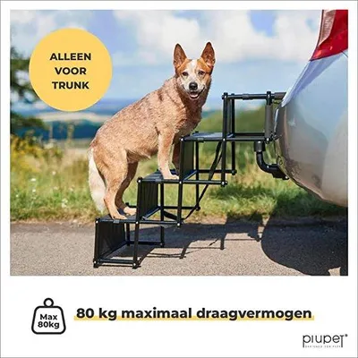 Produktbild von Famanu Haustiertreppe für Hunde und Katzen - Stabil und höhenverstellbar