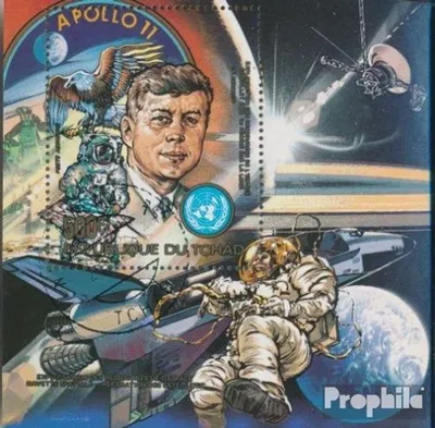 Produktbild von Briefmarken Tschad 1983 Mi Block143A (kompl.Ausg.) gestempelt Weltraumforschung