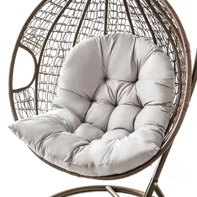 Immagine prodotto di Cuscini per poltrone da esterno, 80 x 120 cm, color grigio chiaro, adatti per sedie da giardino