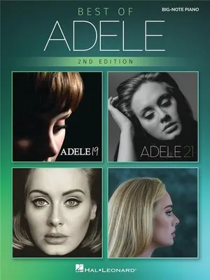 Obrázok produktu pre Best of Adele for Big-Note Piano - 2nd Edition: Easy Songbook with Lyrics