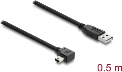 Immagine prodotto di Cavo USB 2.0 da tipo A a mini B angolato 0,5 m nero
