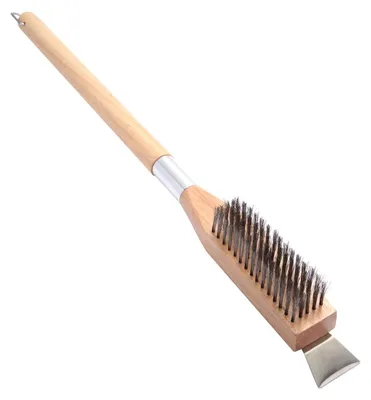 Productafbeelding van Pizza ovenborstel met steenschraper van 62 cm voor het reinigen van ovens en grills