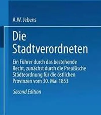 Obrázek produktu pro Die Stadtverordneten