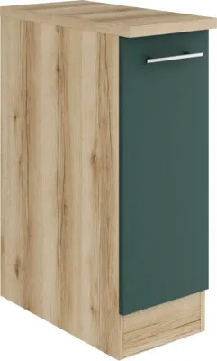 Produktbild von Optifit Auszugunterschrank Savona405 BxTxH 30 x 60 x 84,8 cm grün matt zerlegt KUSA UAFZ306-9+