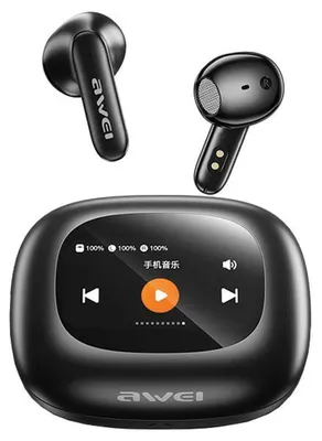 Zdjęcie produktu dla Awei Słuchawki Bluetooth 5.4 Tp97 Tws + Stacja Dokująca Czarny/Black