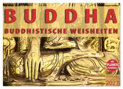 Produktbild von BUDDHA Buddhistische Weisheiten (Wandkalender 2027 DIN A2 quer), CALVENDO Monatskalender