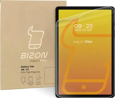 Produktbild von Bizon Film Tab Papirus Samsung Galaxy Tab S10 Plus/S9 FE Plus/S9 Plus/S8 Plus/S7 Plus/S7 FE [2 PACK]
