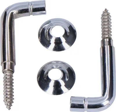 Immagine prodotto di 10 2 ganci in ottone nichelato da 30 mm. Sospensione per tende
