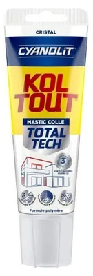 Produktbild von Fixier- und Dichtungskleber – CYANOLIT – Total tech – Kristall – 125-ml-Tube – Transparent – Vielseitig und flexibel