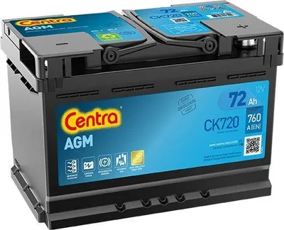Zdjęcie produktu dla akumulator 72Ah/760A/P+ 278x175x190 Start-Stop AGM