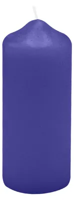 Produktbild von Spitzkopf Stumpen Kerzen Royalblau 12 x Ø 5 cm, 12 Stück